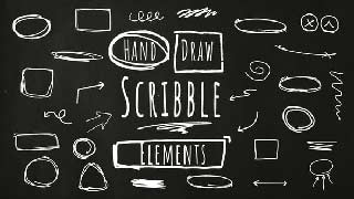 Doodle Sketch Scribble Stroke Elements Pack-54689779