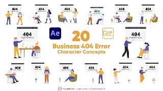 Business 404 Error Character Concepts For After Effects-54723903