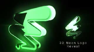 Fast 3D Neon Logo Reveal-54726262