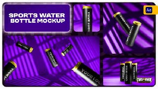 Sports Water Bottle Video Mockup-54730119