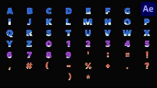 Fluid Alphabet for After Effects-54731149