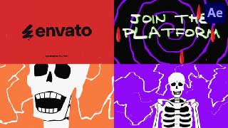 Halloween Skull Logo Opener for After Effects-54731546
