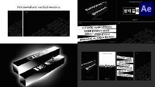 Black And White Typography for After Effects-54731557