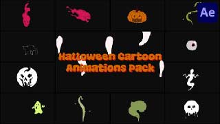 Halloween Cartoon Animations Pack for After Effects-54752386