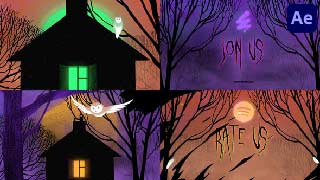 Halloween Owl Horror Logo Opener for After Effects-54752605