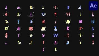 Cartoon Animated Typeface for After Effects-54770725