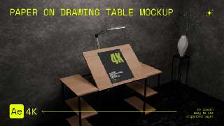 Paper on The Drawing Table Mockup-54837648