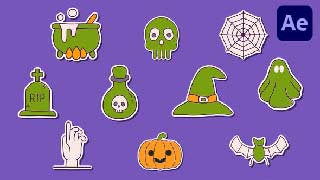 Halloween Sticker AE-54844820