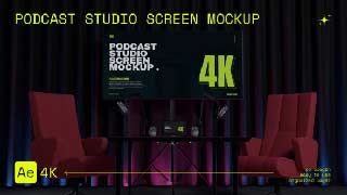 Podcast Studio Screen Mockup-54867759