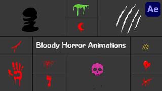 Bloody Horror Animations Pack for After Effects-54886258