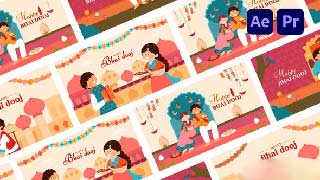 Bhai Dooj Festival Celebration Animation-54857951