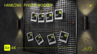Hanging Photo Mockup-54946819