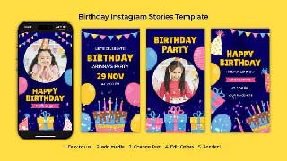 Birthday Instagram Stories Template-54932175