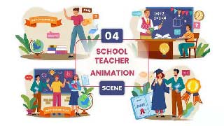 Teachers Day Animation Scene-55806988