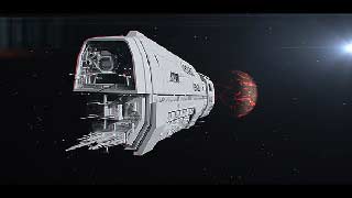 Futuristic Sci-Fi Spaceship-20591289