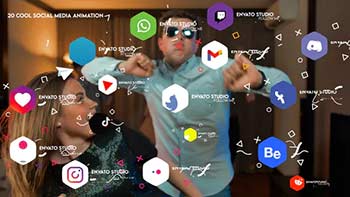 Cool Social Media Animation-34161241