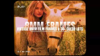 Vintage 8MM Film Frames 30 Color LUTs-56141568
