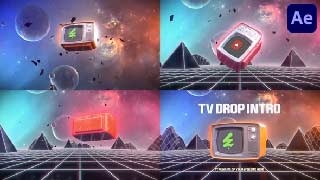 TV Drop Intro for After Effects