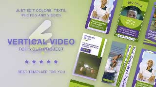 Instagram Vertical Stories Green Violet-56197737