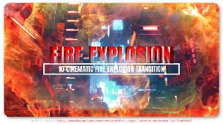 Cinematic Fire Smoke Explosion Transition