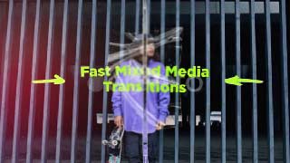 Fast Mixed Media Transitions
