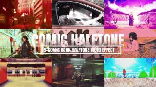 Comic Book Halftone Video Effect-56437794