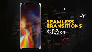 Vertical Glitch Pixelation Transitions After Effects-56584970