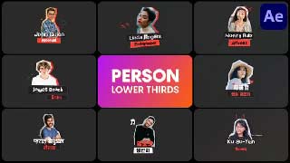 Person Introducing Lower Thirds for After Effects-56634770