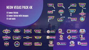 Neon Vegas Pack 4K-33558977