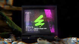 Old TV Mockup Display