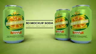 3D Mockup Soda Can-56856640