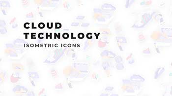 Cloud technology Isometric Icons-36117498