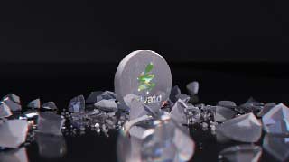 Falling Crystall Sphere Logo AE