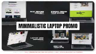 Minimalistic Laptop Website Promotion