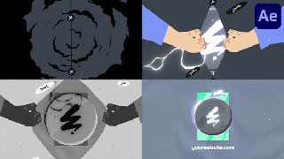 Torn Fabric Cartoon Opener After Effects