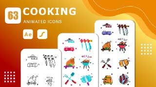 63 Cooking Animated Icons After Effects Template Lottie Animation-57055976