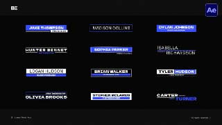 Lower Thirds Text AE-57111189