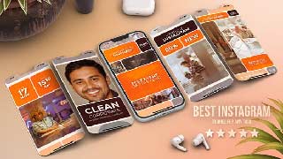 Multi Screen Instagram Reel Split Education E-Learning Event-57248445