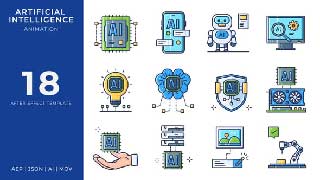 Artificial Intelligence Animated Icons After Effects-57303552