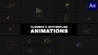 Flowers and Butterflies Animations for After Effects-57409535