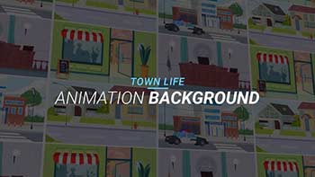 Town life-Animation background-34060988
