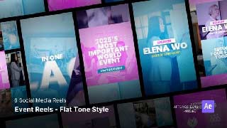 Social Media Reels-Event Reels Flat Tone Style After Effects Template-57967708