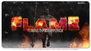Flaming Typography Pack-57970842
