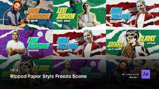Intro-Ripped Paper Style Freeze Scene After Effects Template-57990931