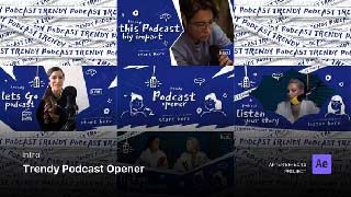 Intro-Trendy Podcast Opener After Effects Template-58069878
