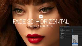 Face 3D Horizontal Camera Animator Realistic Head Turn Motion Controller