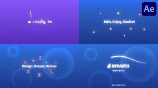 Bright Liquid Bubbles Logo Reveal for After Effects
