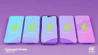Carousel Phone Screen Mockup