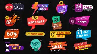 Modern Sale Labels Badges Pack