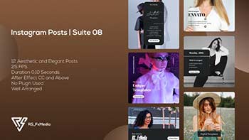 Instagram Posts Dynamic Plain Suite 08-34569245